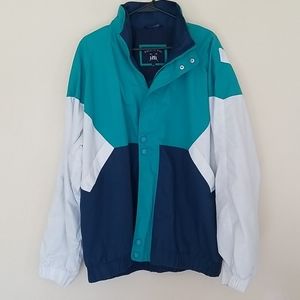 Vintage Harbor Bay colorblock grandpa jacket